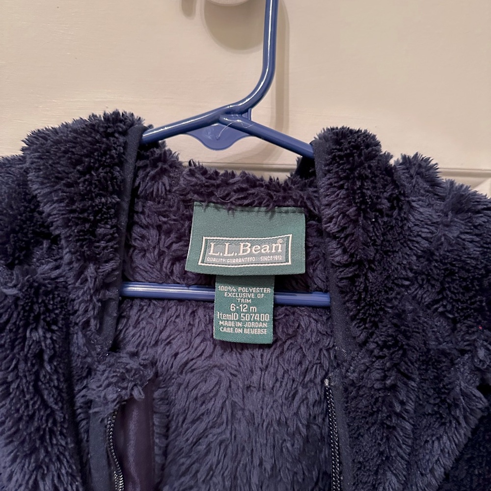 EUC L.L.Bean High Pile Fleece Bunting - Picture 3 of 7